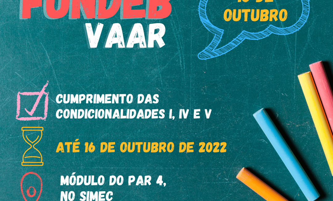 MEC orienta estados e municípios sobre inserção das informações do VAAR/Fundeb no Simec