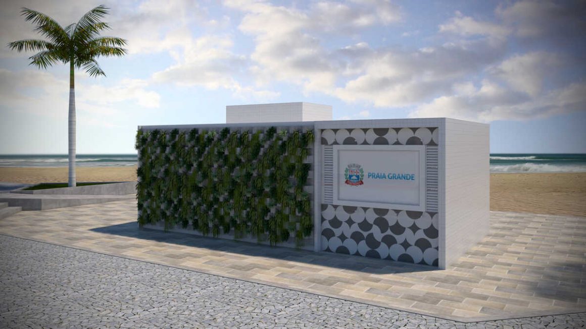 Licitação: Banheiros na orla de Praia Grande vão custar R$ 750 mil