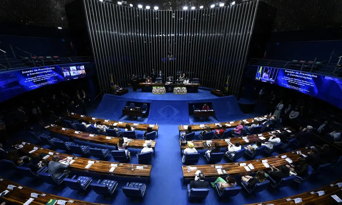 Plenário do Senado (Crédito: Edilson Rodrigues/Agência Brasil). Fonte: ISTOÉ