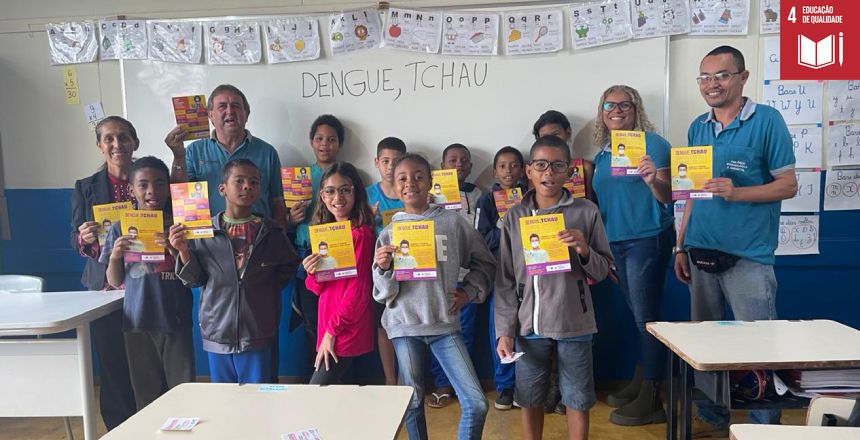 Ações de combate e prevenção à dengue são promovidas em escolas municipais na zona rural