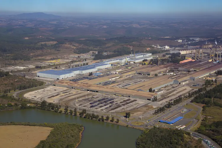 Fotos aéreas - Usina Ouro Branco Gerdau , Ouro Branco, Minas Gerais (GERDAU/Divulgação) Fonte: Exame