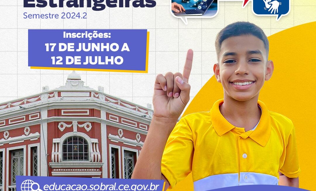 Palácio de Ciências e Línguas Estrangeiras dispõe editais para seleção de estudantes nos cursos de Inglês, Espanhol, Francês, Libras e Informática Básica