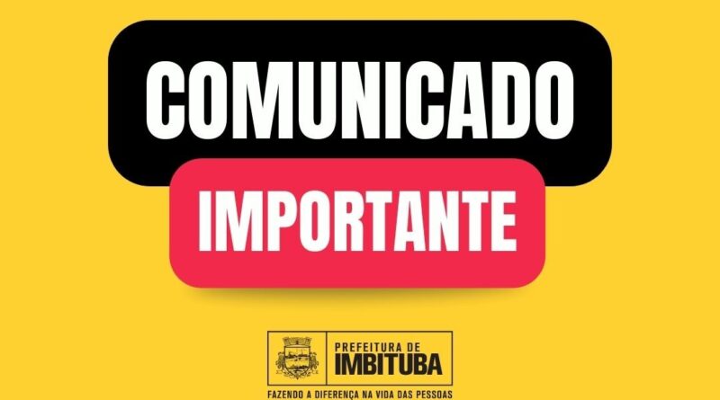 Redes sociais e site do município de Imbituba irão ser paralisados por três meses
