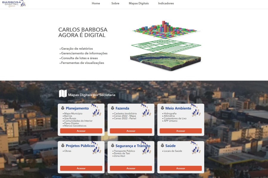 Administração Municipal expõe a plataforma Barbosa Digital Geo
