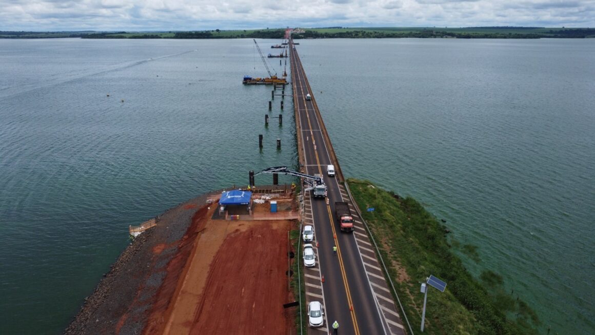 SP Pra Toda Obra: 4 mil toneladas de aço e 5 mil caminhões de concreto, as obras na maior ponte de SP
