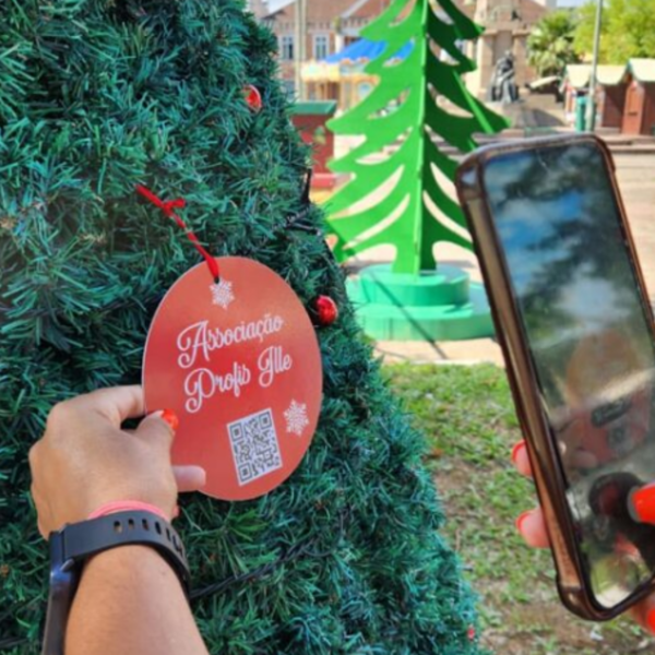 Árvore da Solidariedade instalada na Praça da Bandeira incentiva doações a causas sociais em Joinville