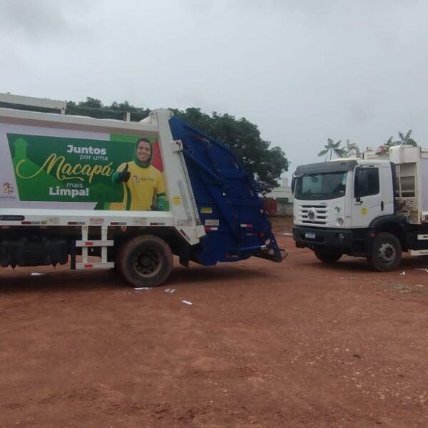 AMAPÁ | Prefeitura de Macapá reforça coleta de lixo com a chegada de dois novos caminhões compactadores