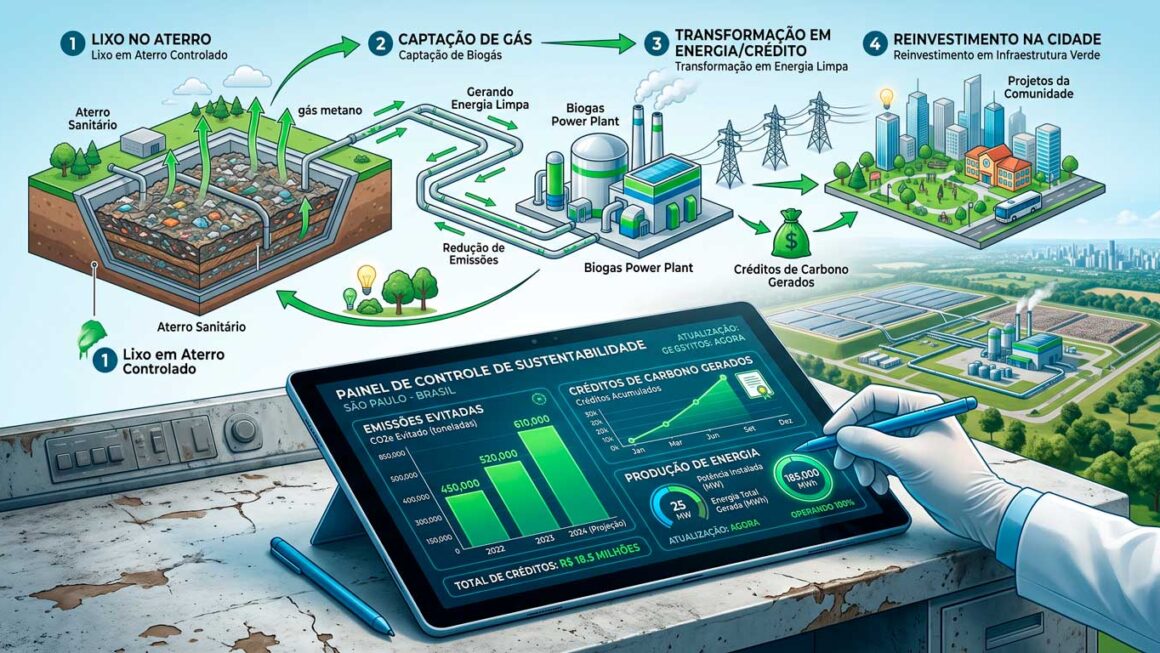 Lixo não é gasto, é receita: Como transformar o seu aterro em uma usina de crédito de carbono
