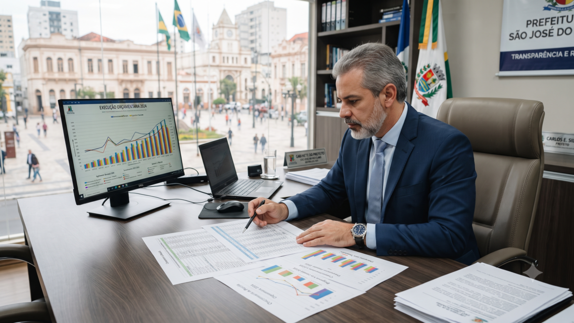 Gestor municipal analisando repasses de emendas parlamentares para prefeituras em 2026