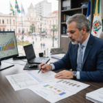 Gestor municipal analisando repasses de emendas parlamentares para prefeituras em 2026