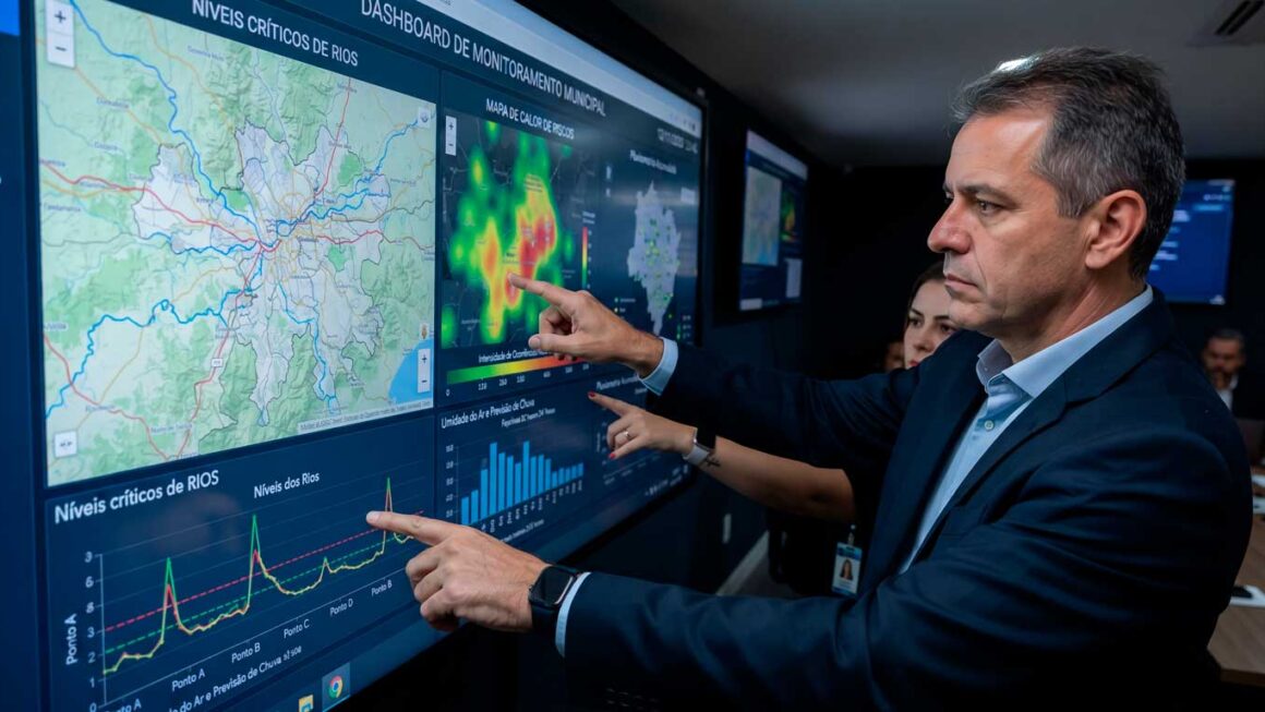 Segurança em tempo real: O investimento em tecnologia de monitoramento transforma a Defesa Civil em um serviço preventivo, garantindo que a prefeitura proteja a população antes que o problema aconteça.