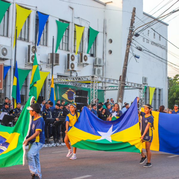 Escolas municipais de Porto Velho se reúnem amanhã em desfile cívico para celebrar a Independência do Brasil