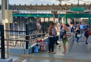 PM e Prefeitura de Goiânia realizam ação educativa para orientar ambulantes nos terminais de ônibus